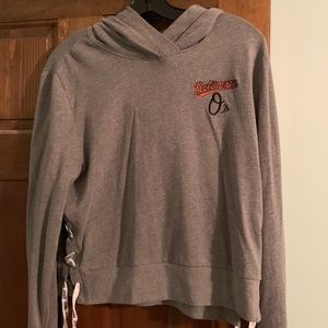 Orioles Crop Hoodie